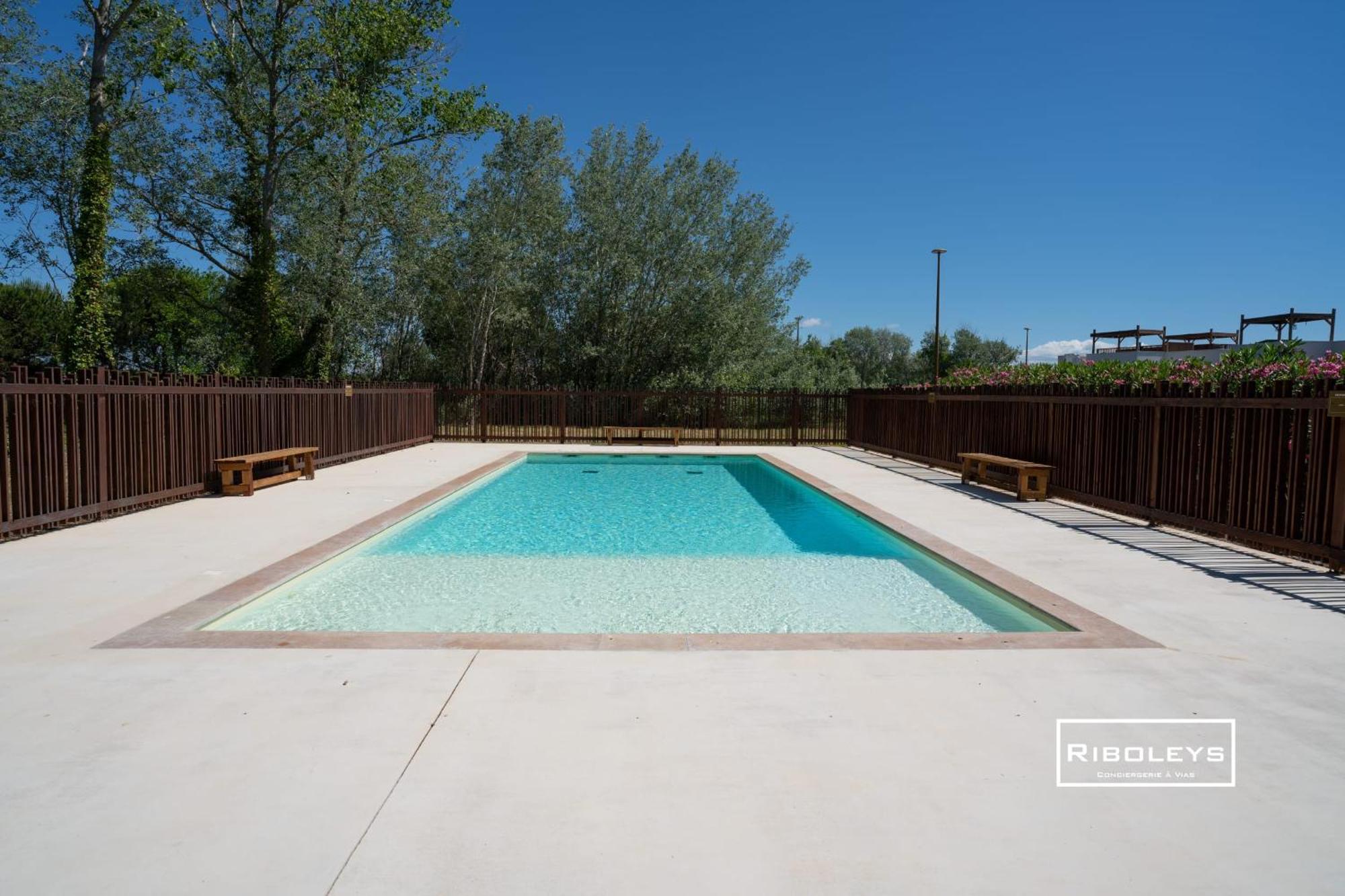 T4 Climatise Avec Piscine A 400M De La Mer วีอัส ภายนอก รูปภาพ