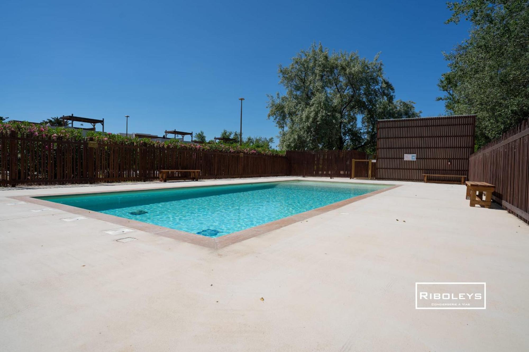 T4 Climatise Avec Piscine A 400M De La Mer วีอัส ภายนอก รูปภาพ